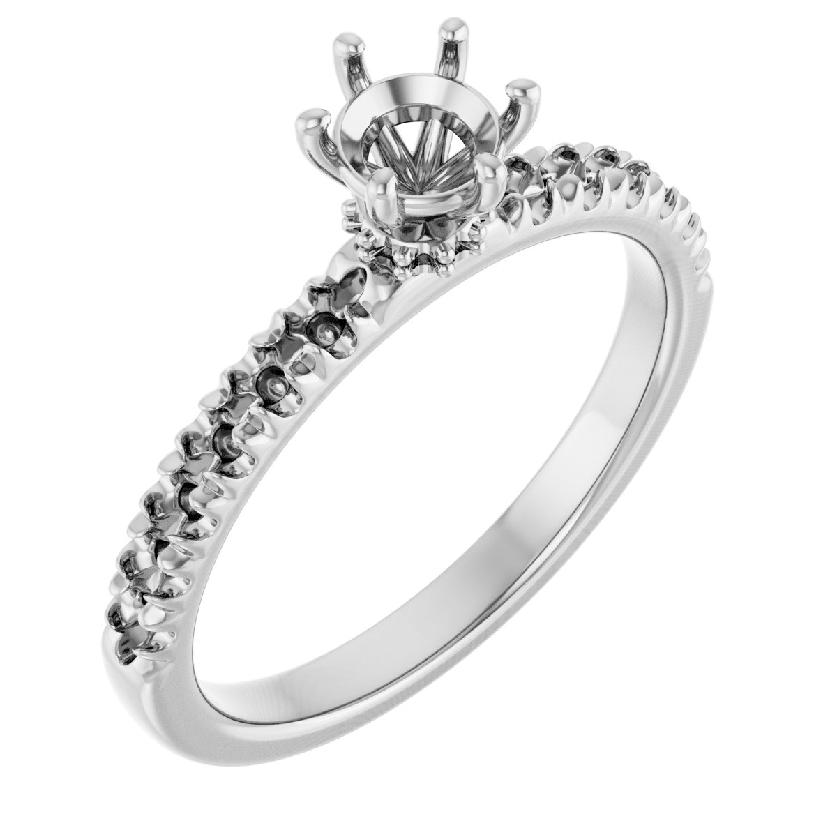 Accented Engagement Ring