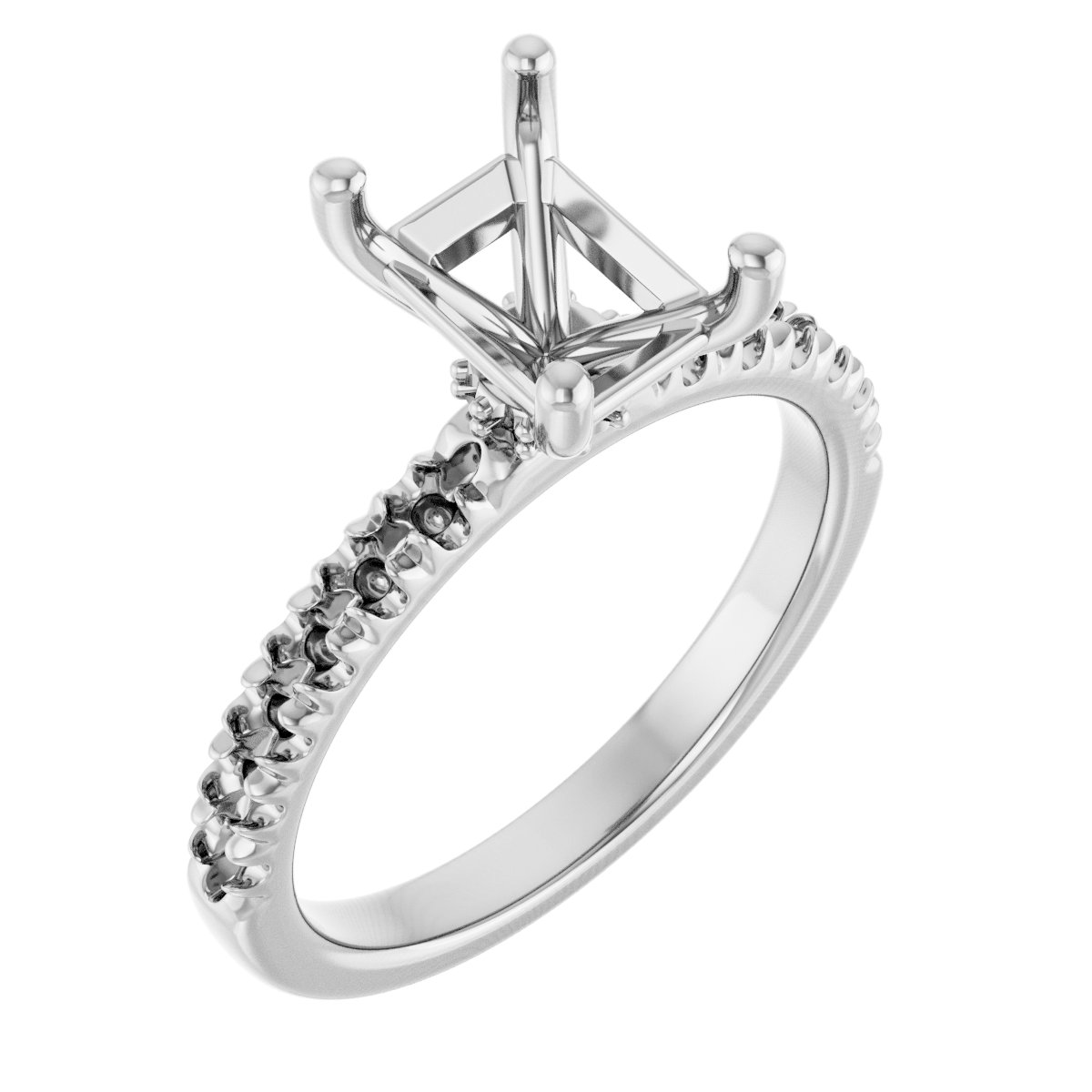 Accented Engagement Ring