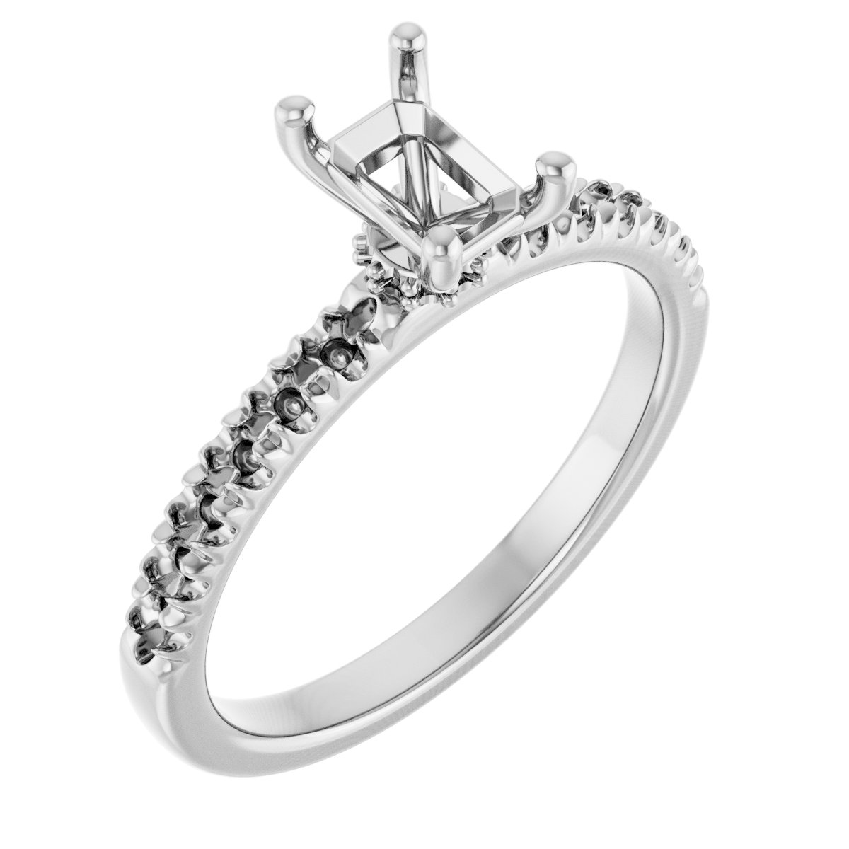 Accented Engagement Ring