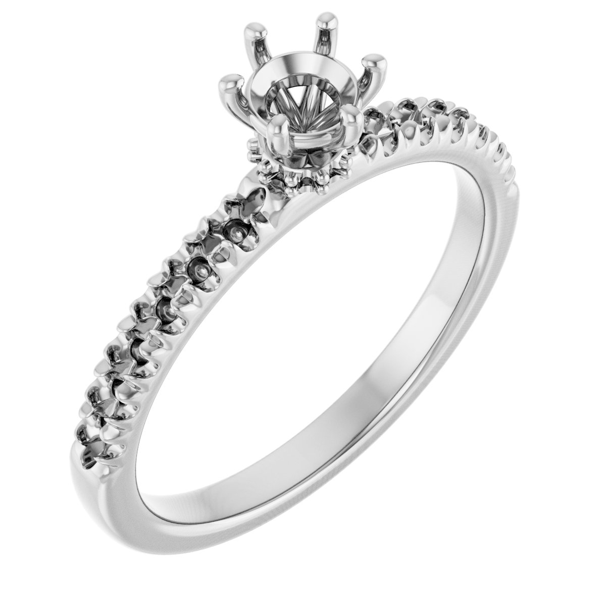 Accented Engagement Ring