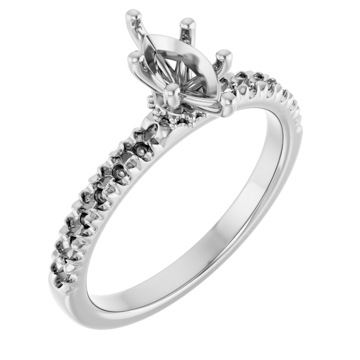Accented Engagement Ring