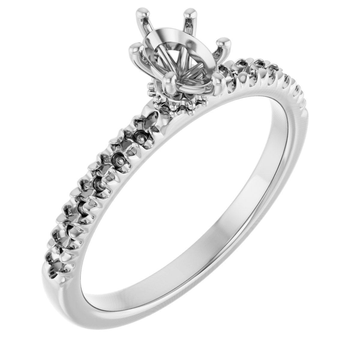 Accented Engagement Ring