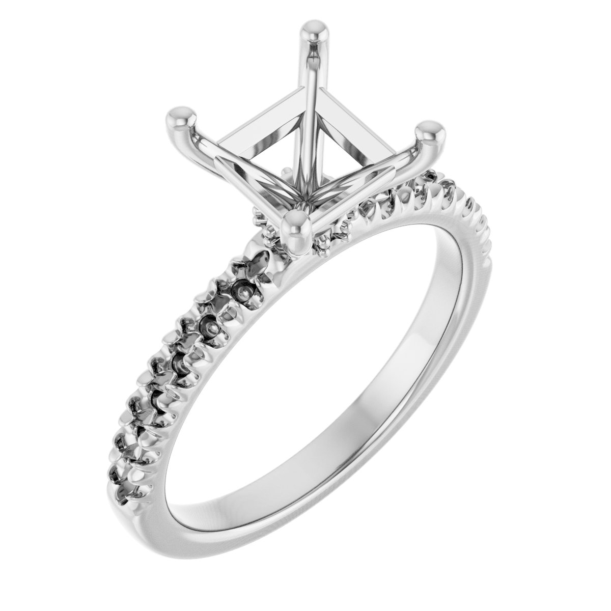 Accented Engagement Ring