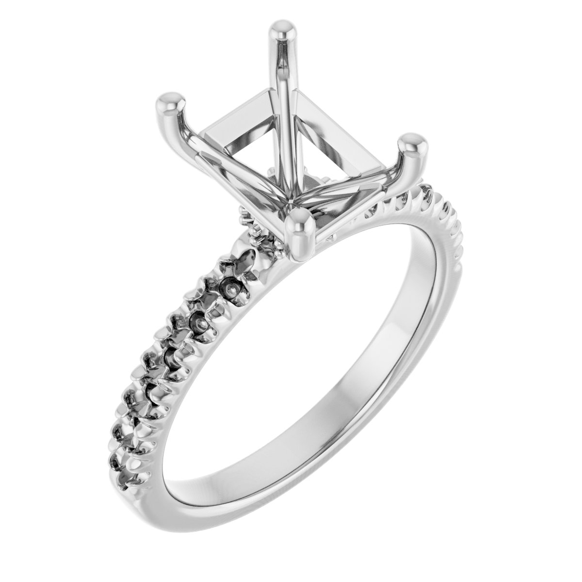 Accented Engagement Ring