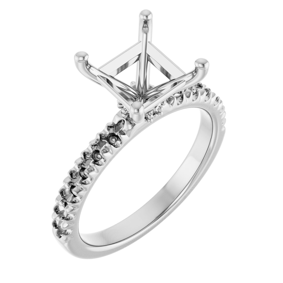 Accented Engagement Ring