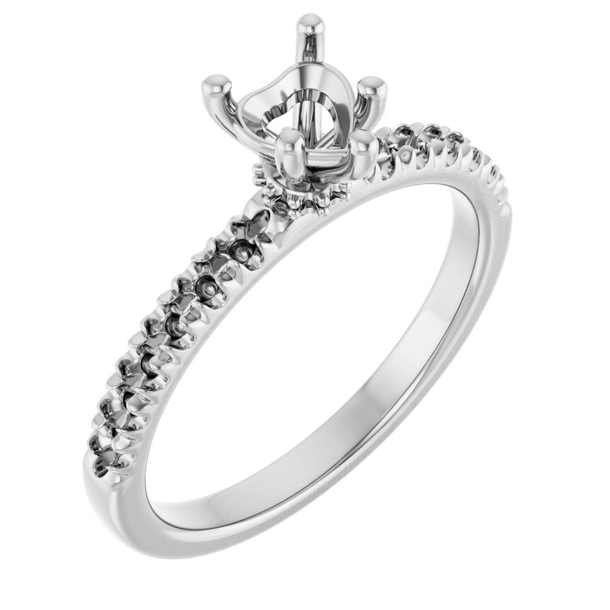 Accented Engagement Ring