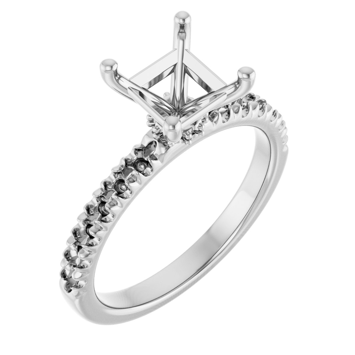 Accented Engagement Ring