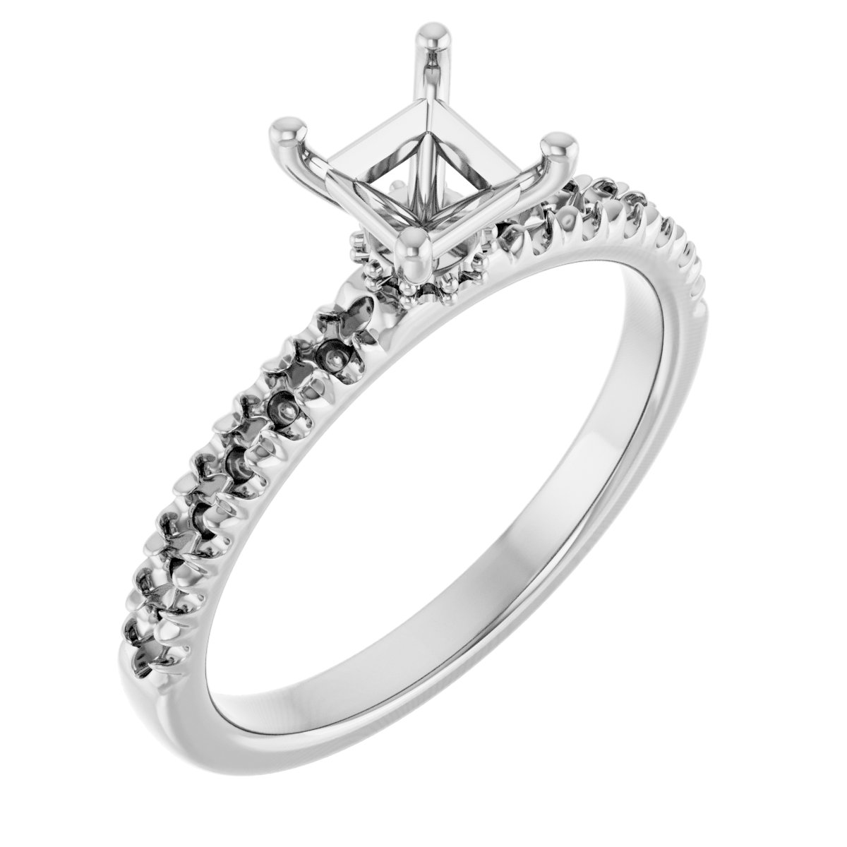 Accented Engagement Ring