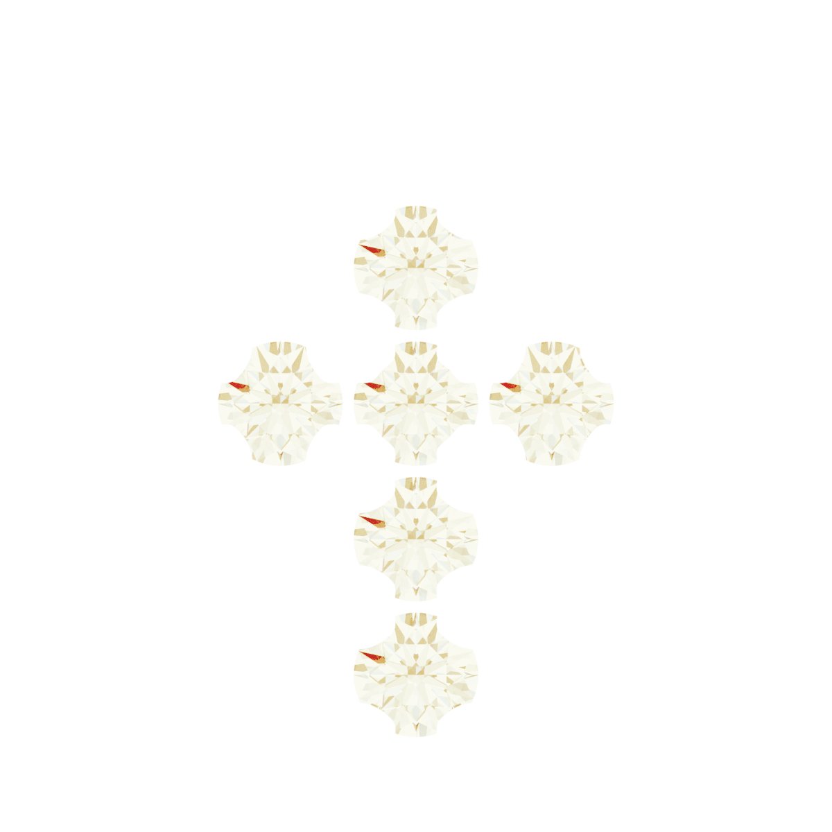 French-Set Cross Dangle