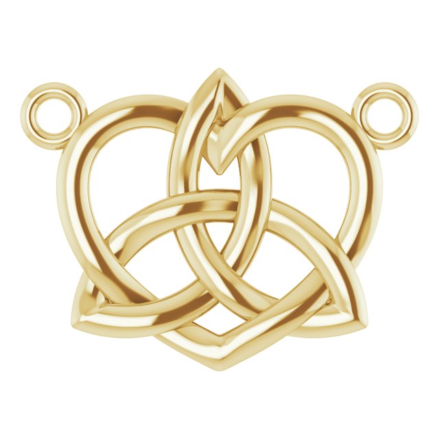 Celtic-Inspired Heart Necklace or Center