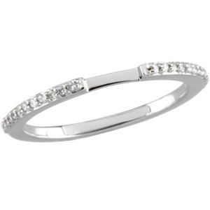 14K White .125 CTW Diamond Band Ref 2419920