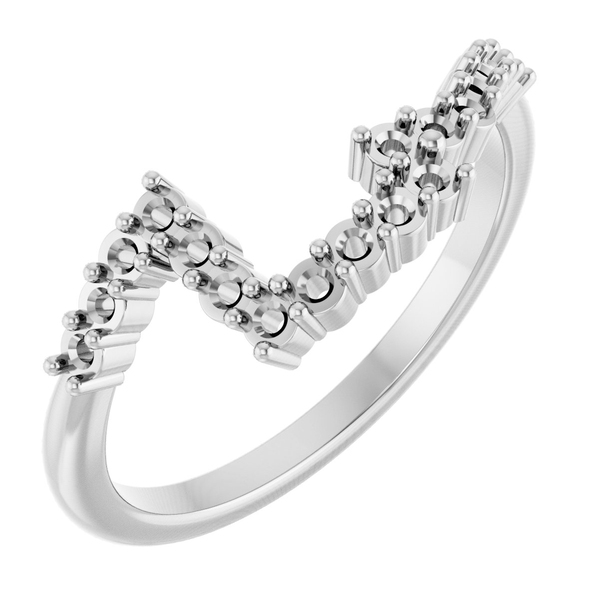 Two-Stone Bypass Engagement Ring or Band