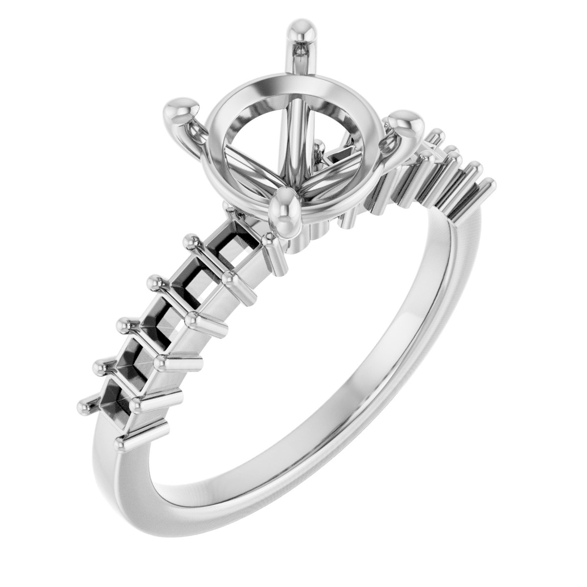 Accented Engagement Ring