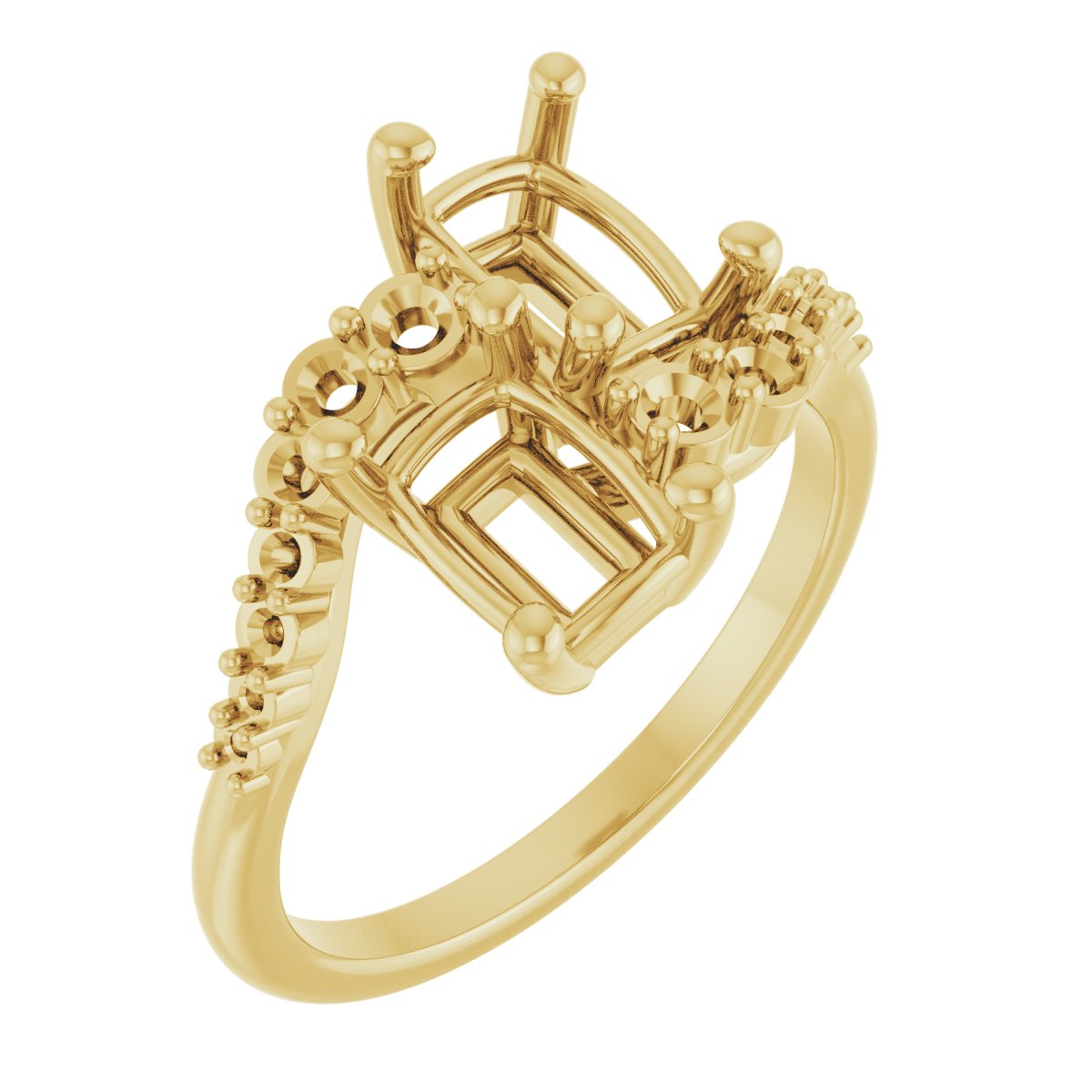 Two-Stone Bypass Engagement Ring or Band
