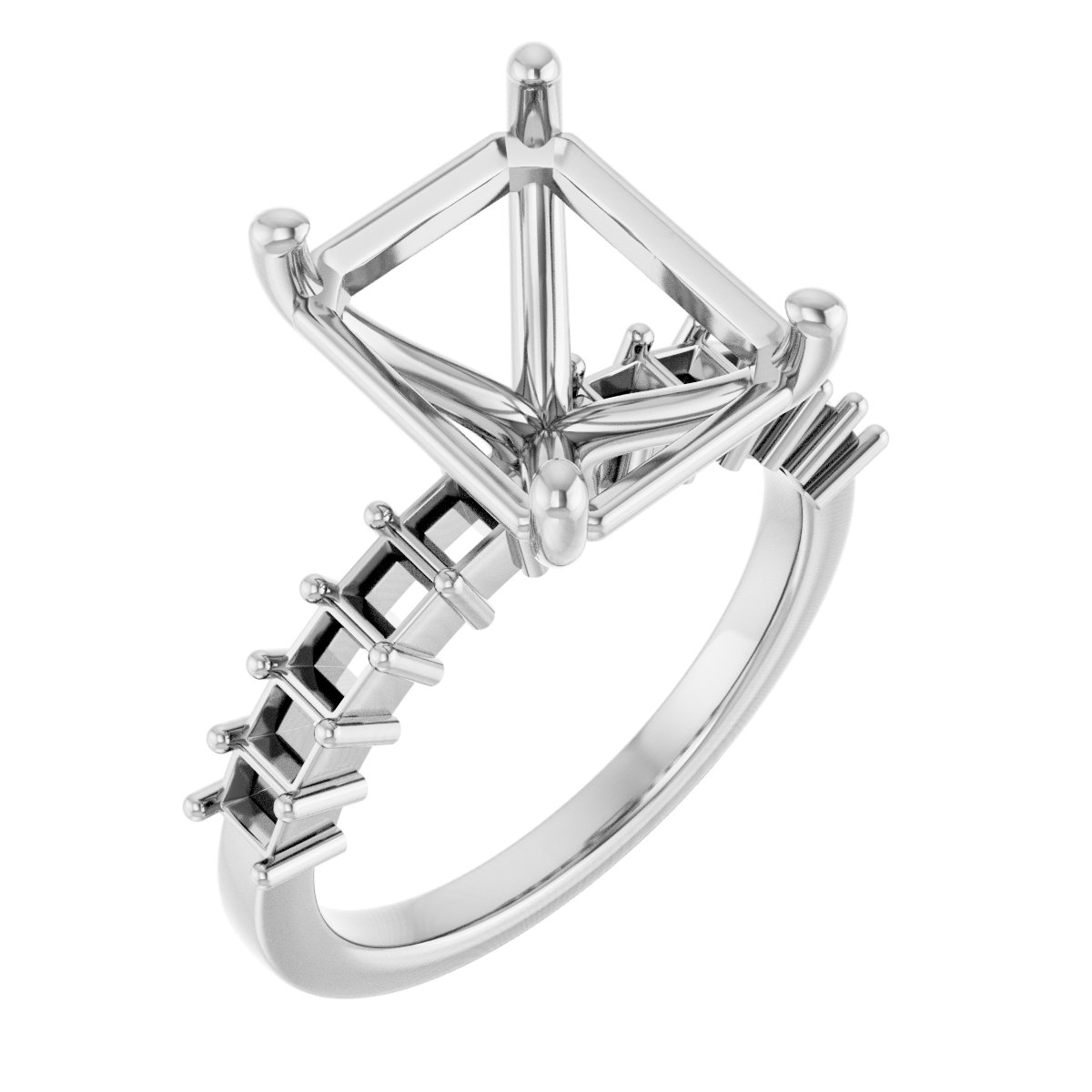 Accented Engagement Ring