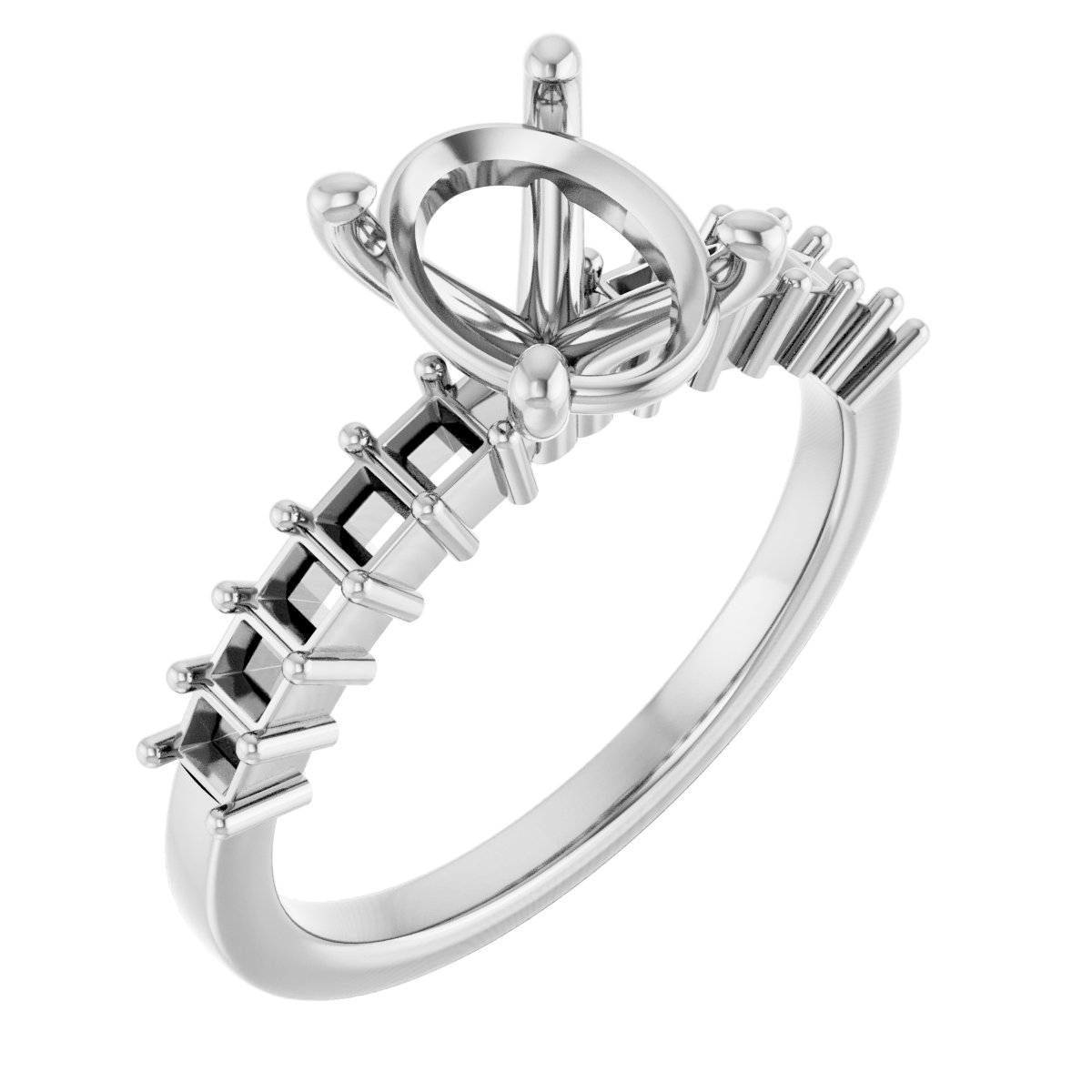 Accented Engagement Ring