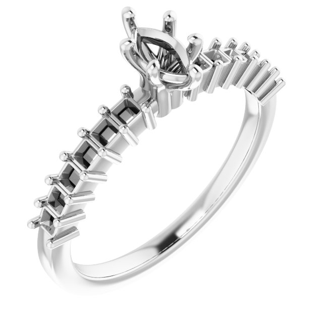 Accented Engagement Ring
