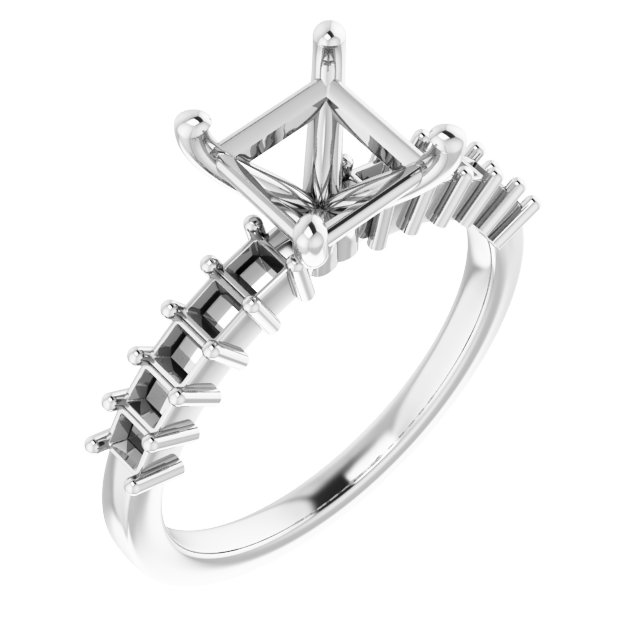 Accented Engagement Ring
