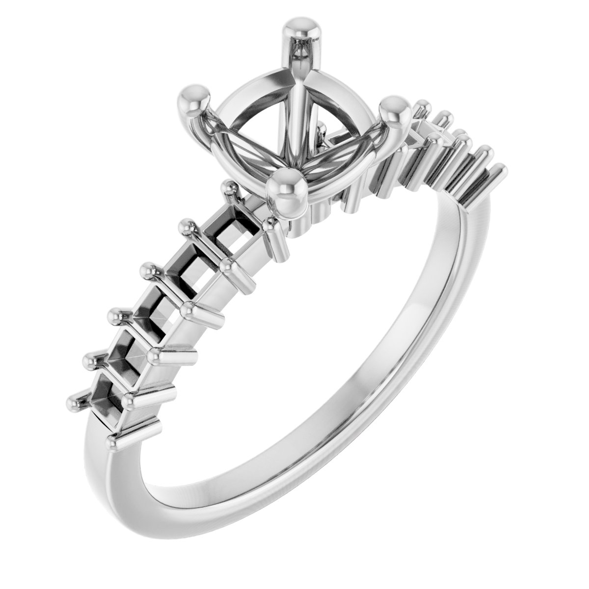 Accented Engagement Ring