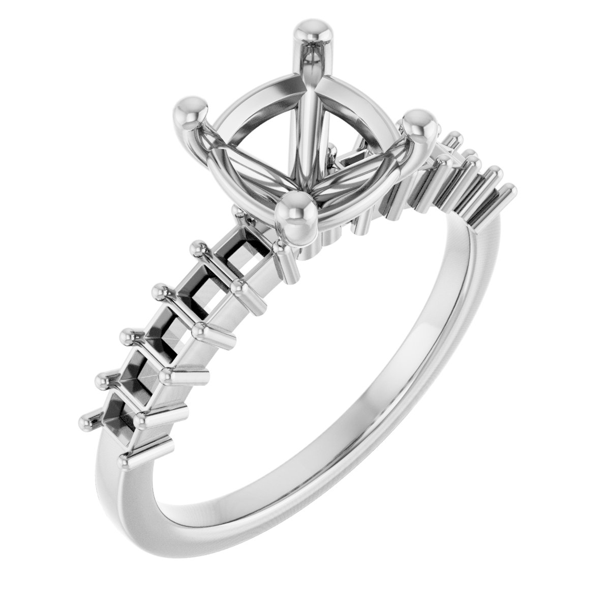 Accented Engagement Ring