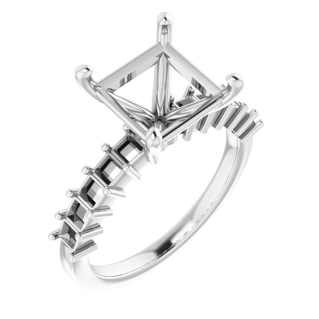 Accented Engagement Ring