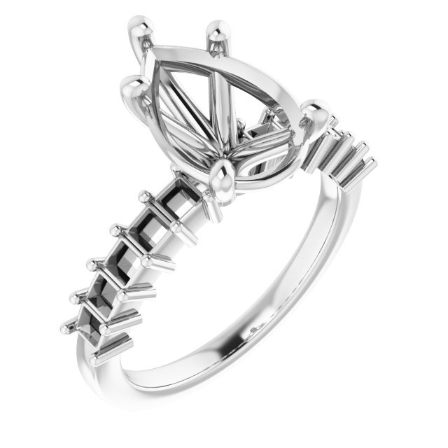Accented Engagement Ring