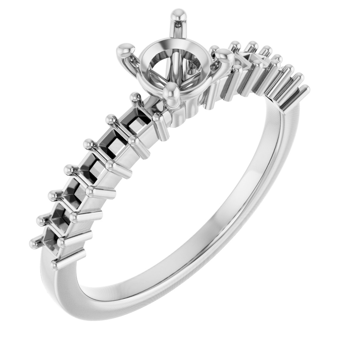 Accented Engagement Ring