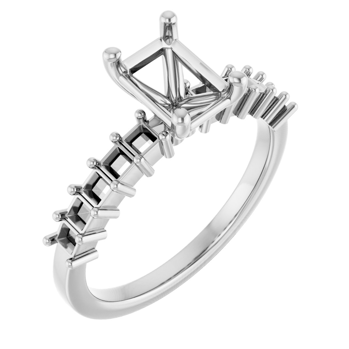 Accented Engagement Ring
