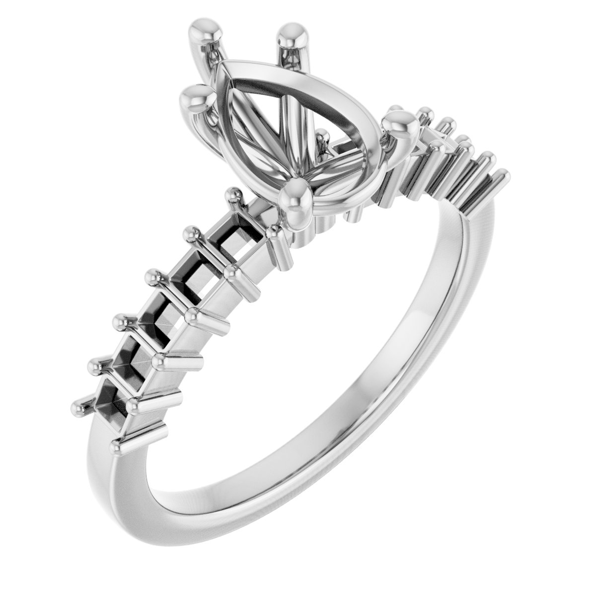 Accented Engagement Ring