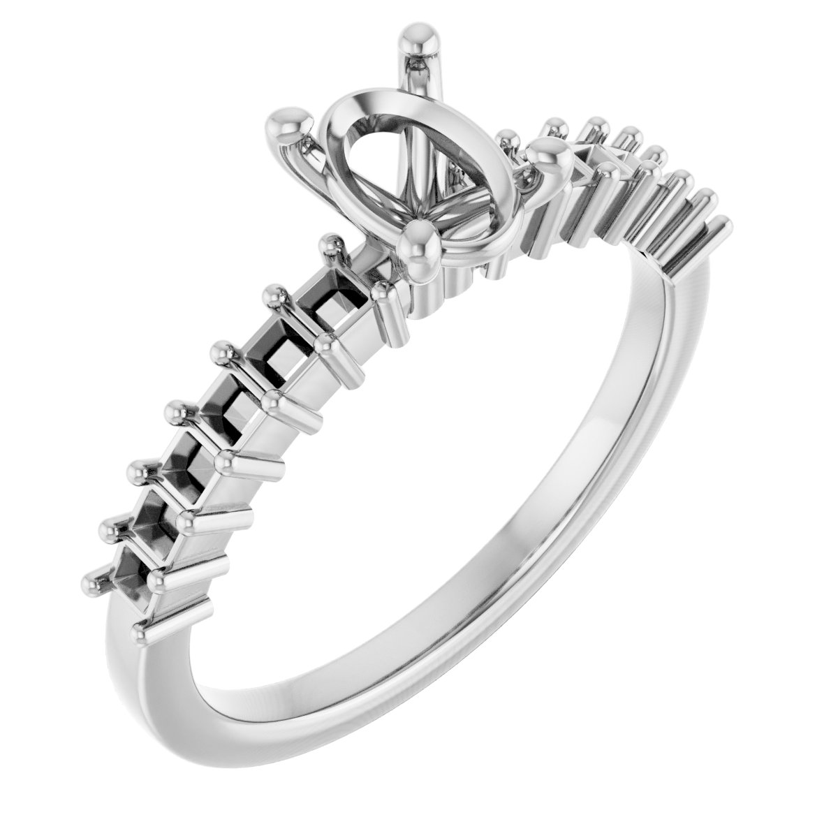 Accented Engagement Ring