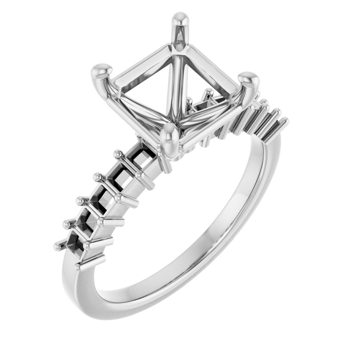 Accented Engagement Ring
