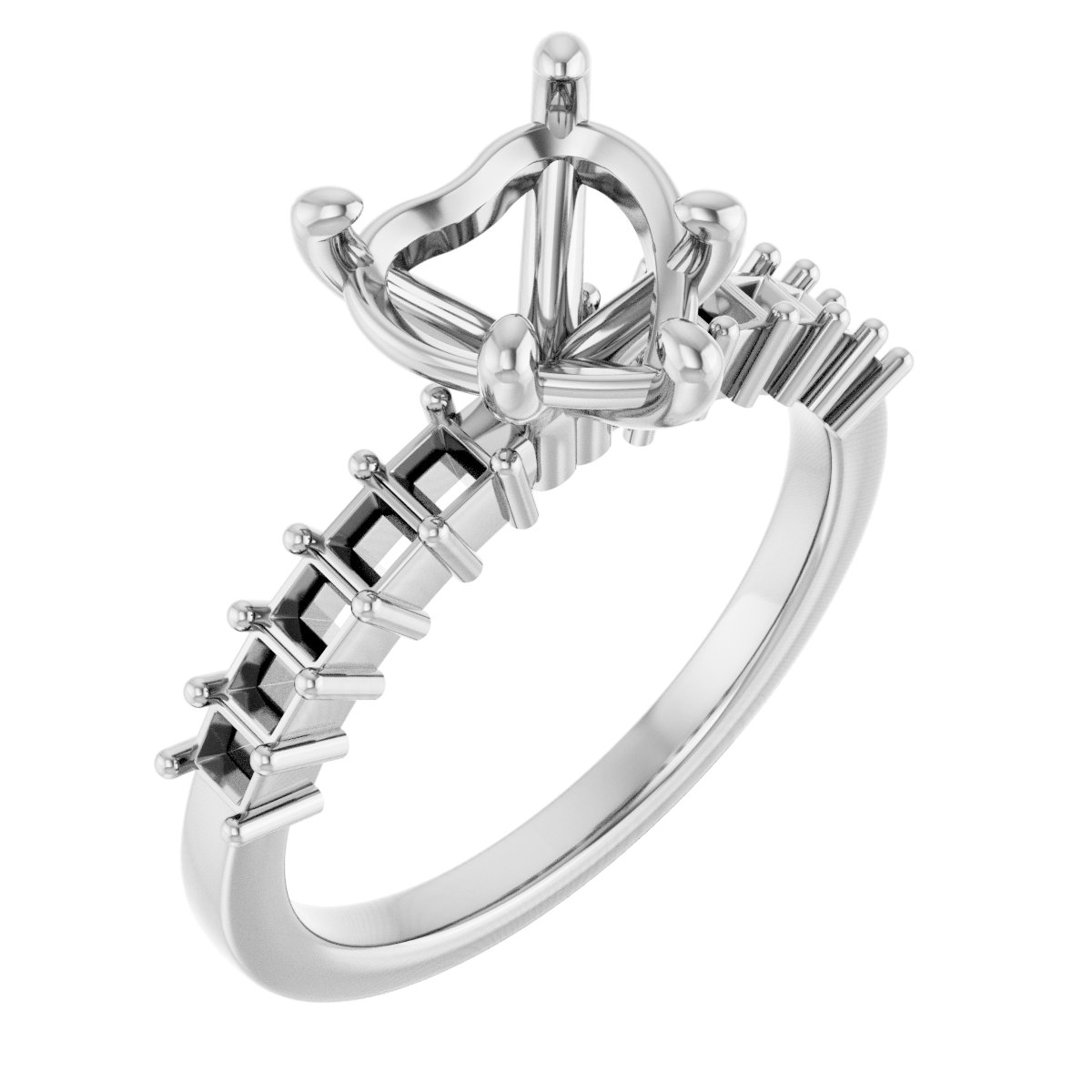 Accented Engagement Ring