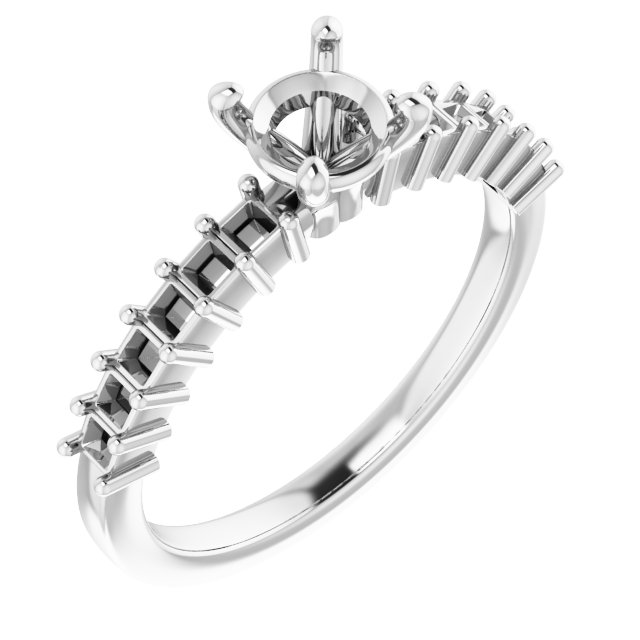 Accented Engagement Ring