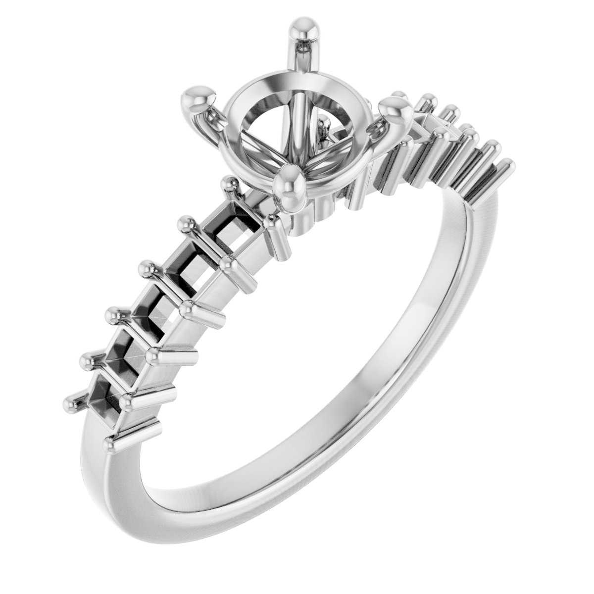 Accented Engagement Ring