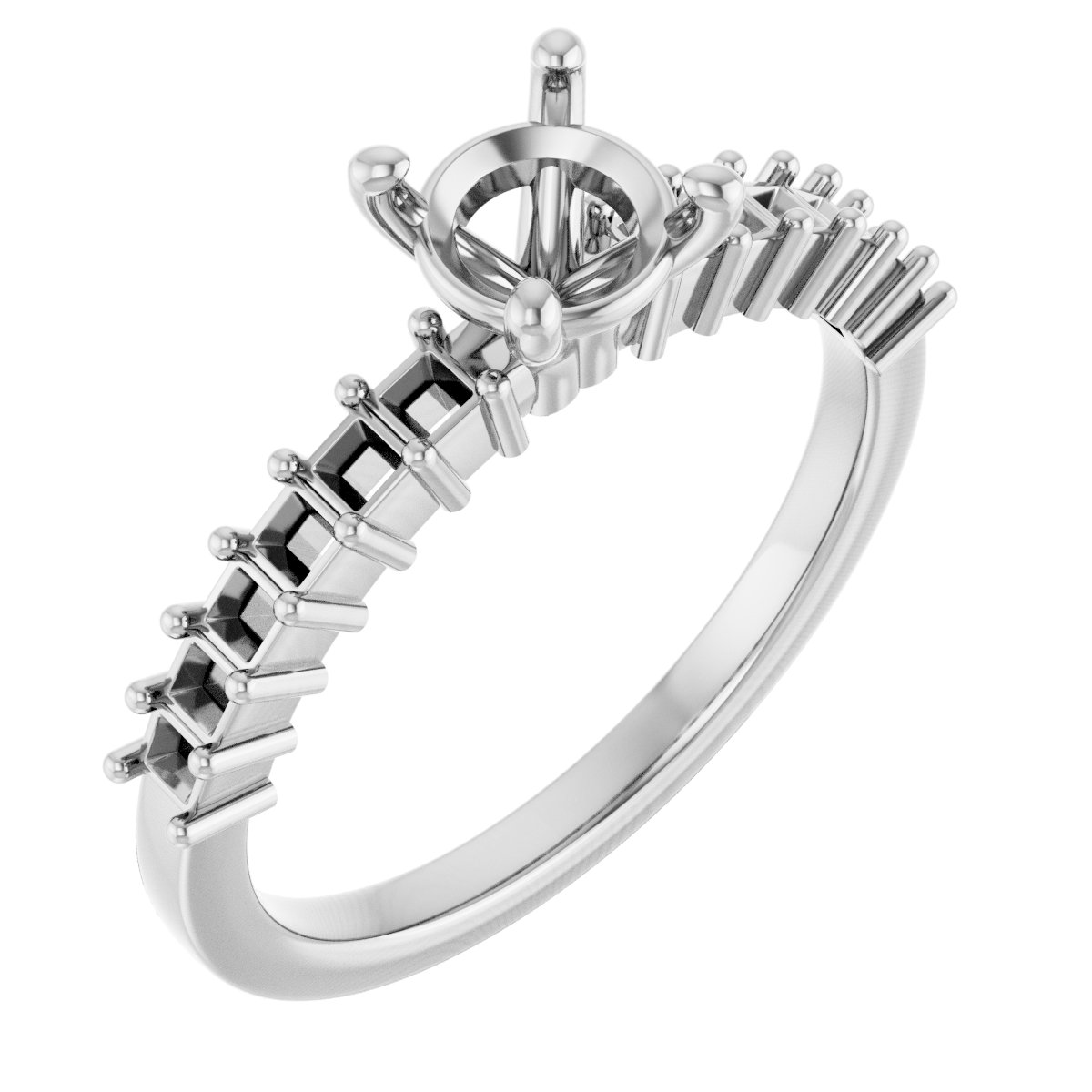 Accented Engagement Ring