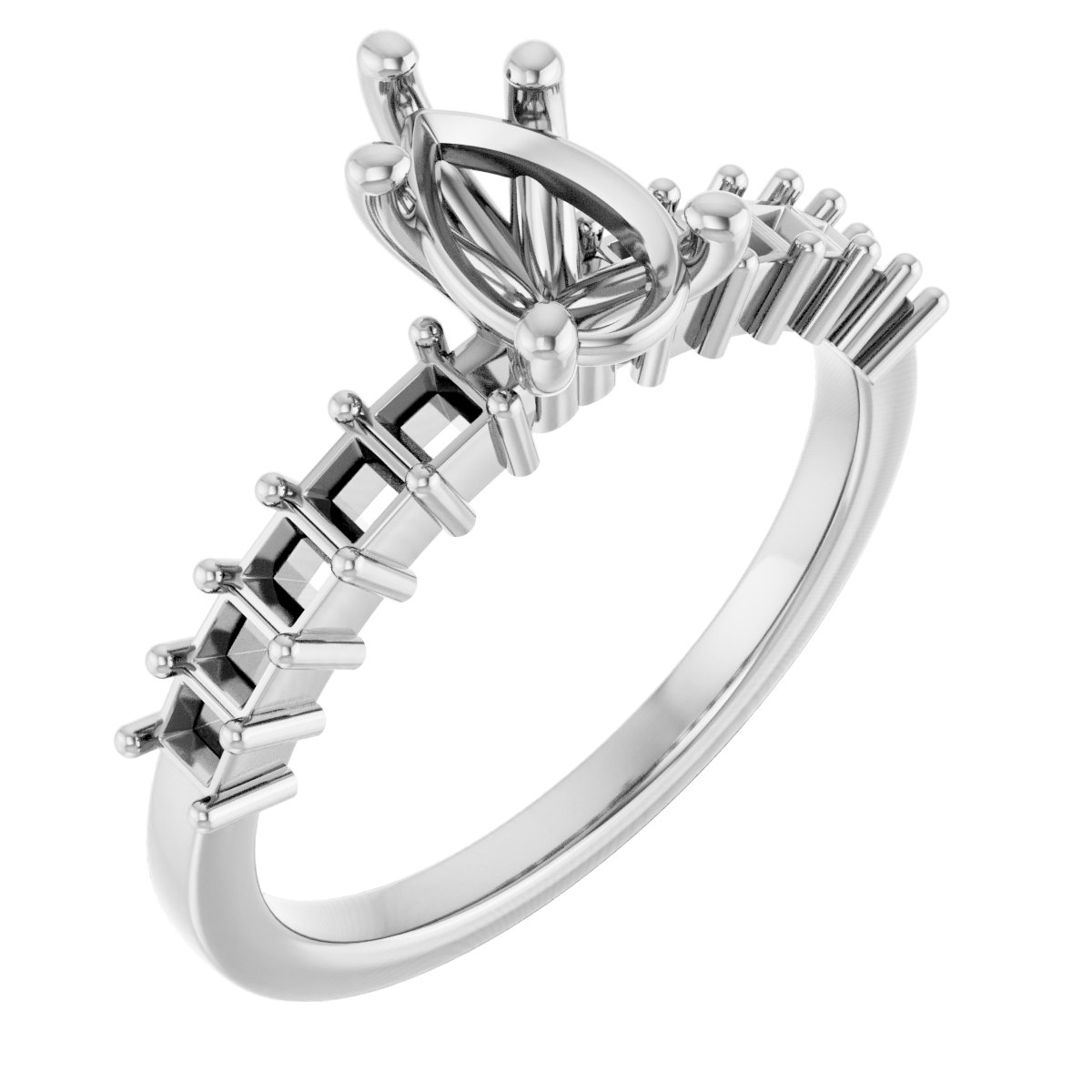 Accented Engagement Ring