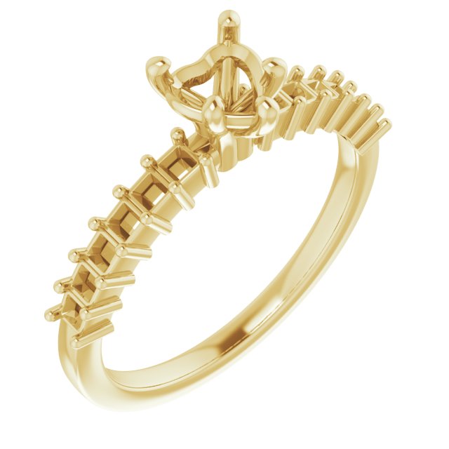 Accented Engagement Ring