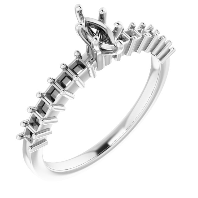 Accented Engagement Ring