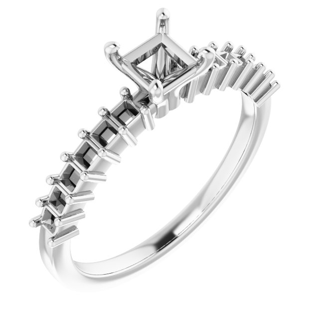 Accented Engagement Ring