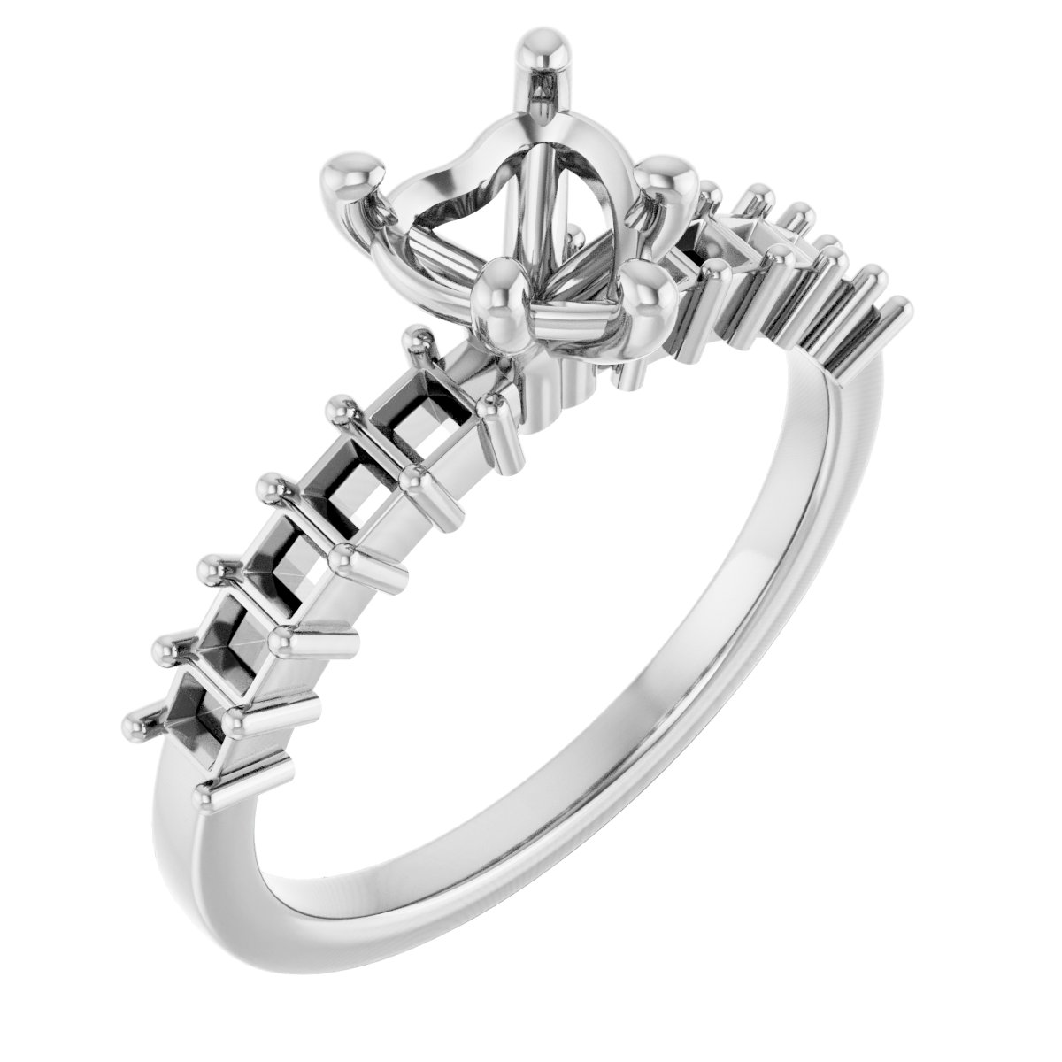 Accented Engagement Ring
