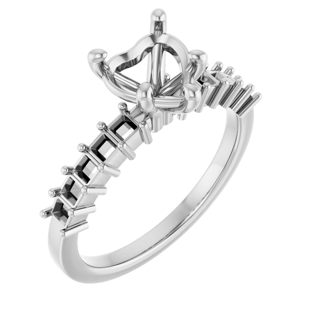 Accented Engagement Ring