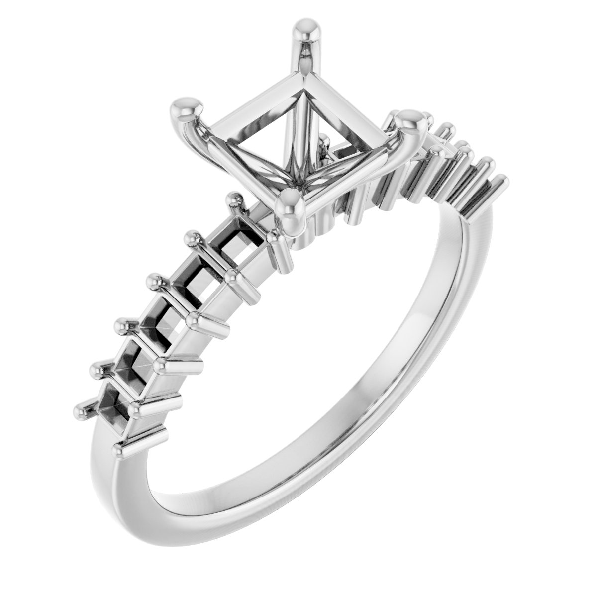 Accented Engagement Ring