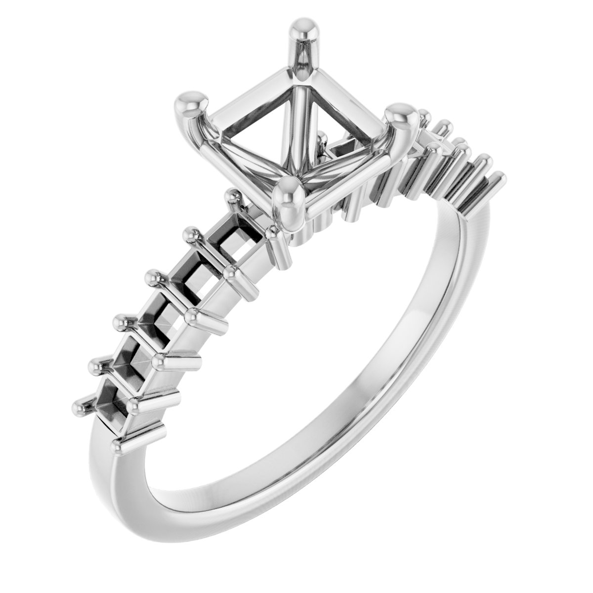 Accented Engagement Ring