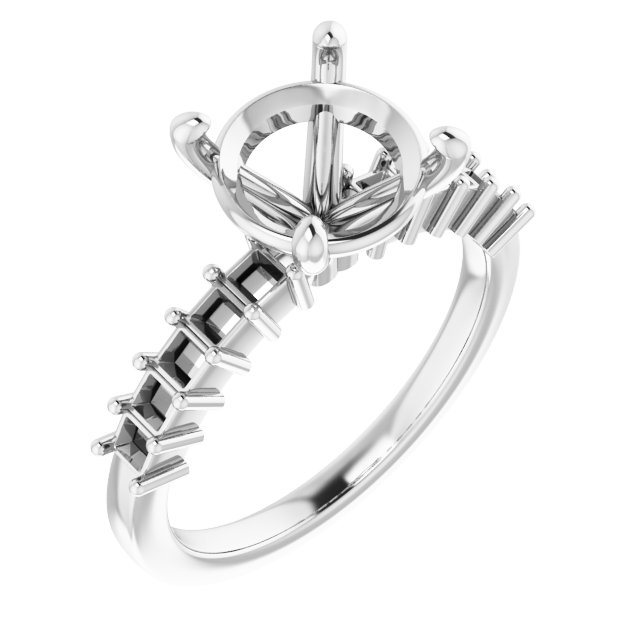 Accented Engagement Ring