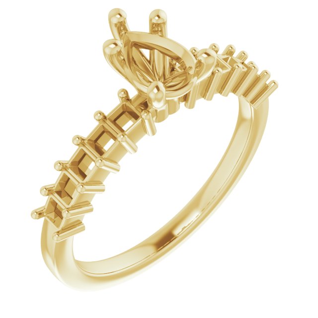 Accented Engagement Ring