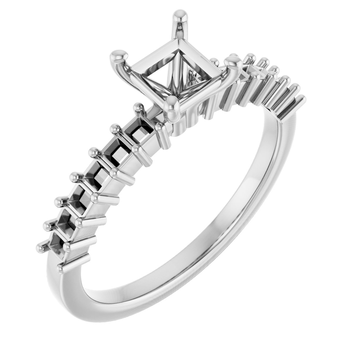 Accented Engagement Ring