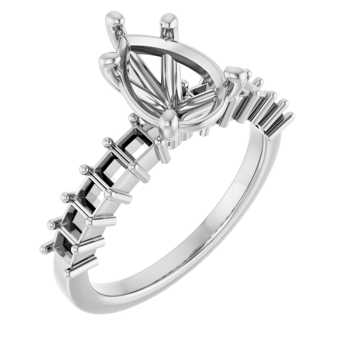 Accented Engagement Ring