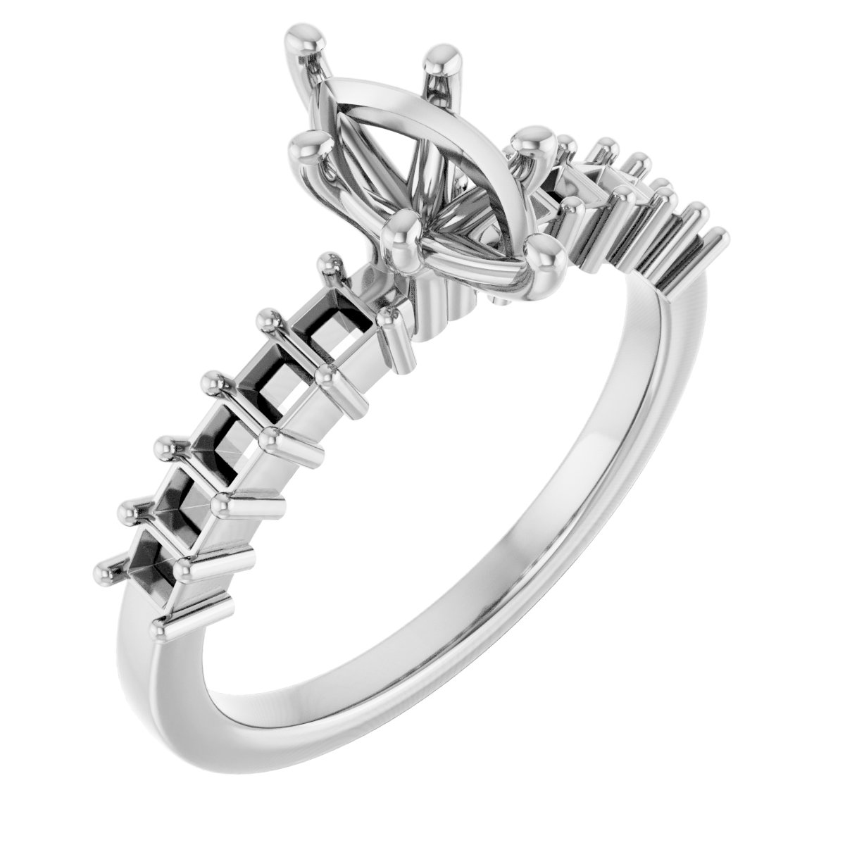 Accented Engagement Ring