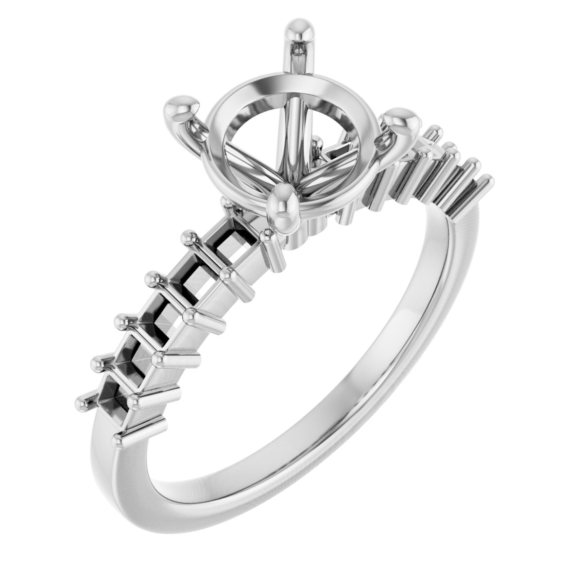 Accented Engagement Ring