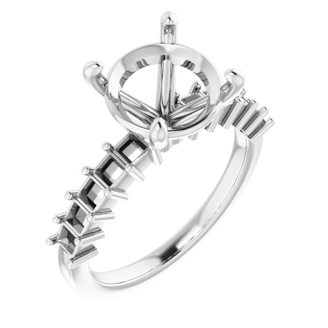 Accented Engagement Ring